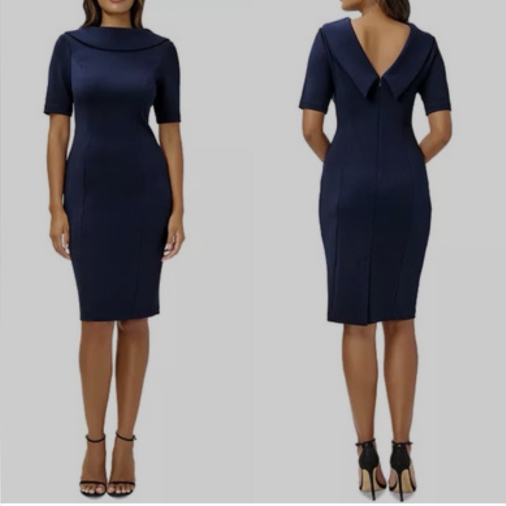 Adrianna Pappell blue dress. Size 4. Great for work or social gathering .